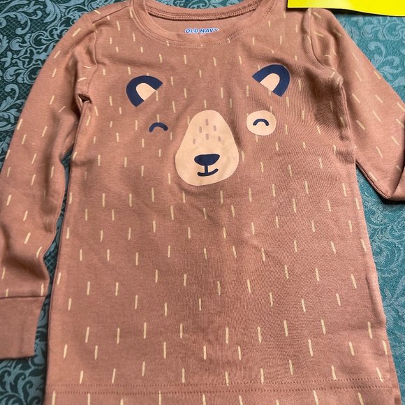 Nwt 6t 6 3t 3 4t 4 5t 5 UNISEX teddy bear CUTE pajamas Boy girl old navy fall pj - Picture 4 of 8
